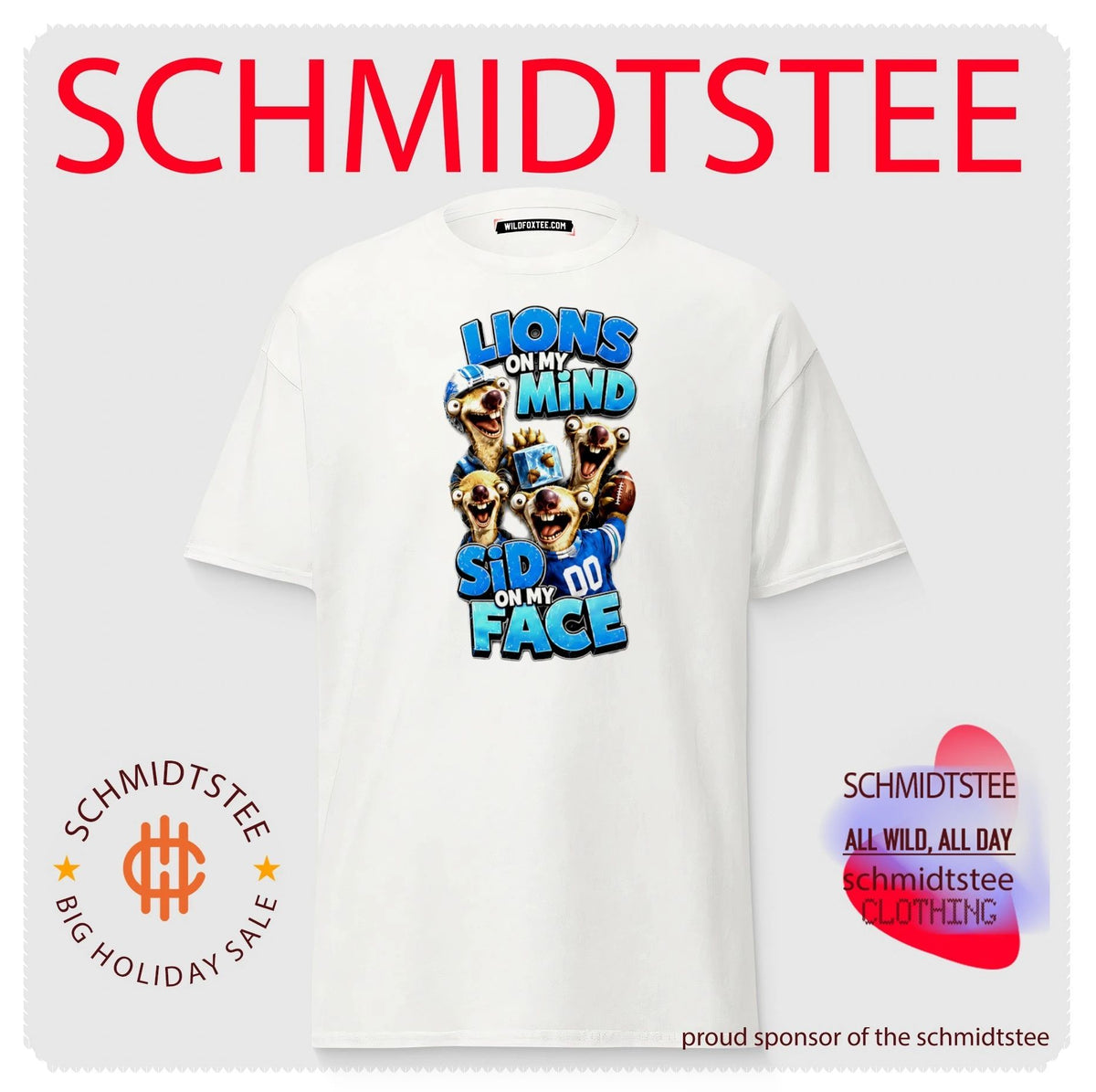 Detroit Lions on my Mind Sid On My Face shirt