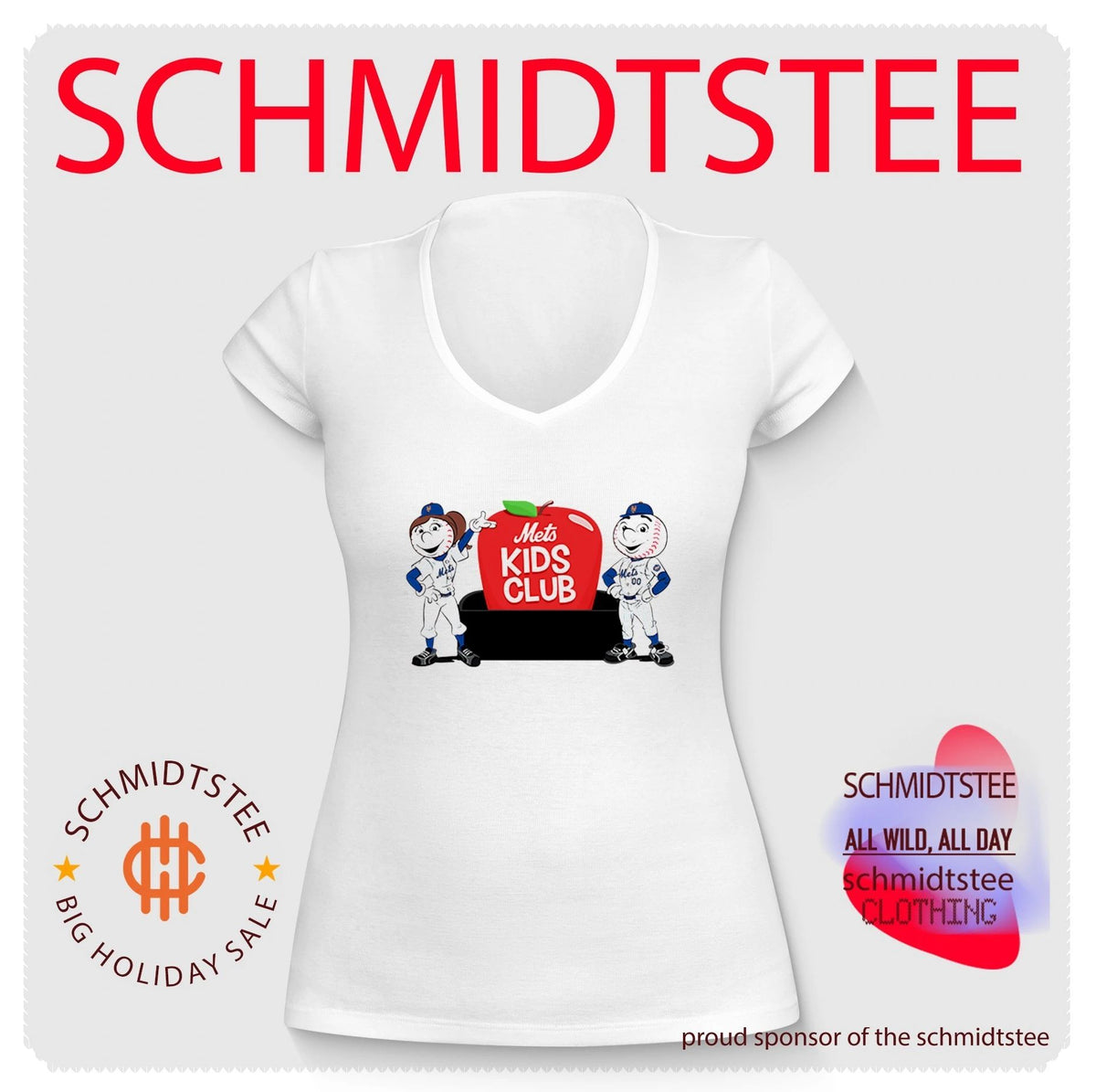 Mr and Mrs Met Kids Club New York Mets shirt