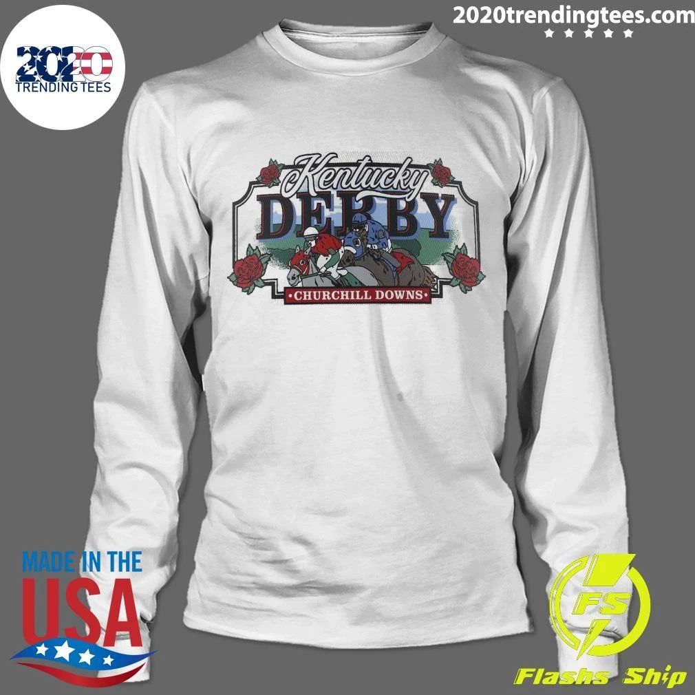Kentucky Derby Churchill Downs Run For The Roses Retro Shirt