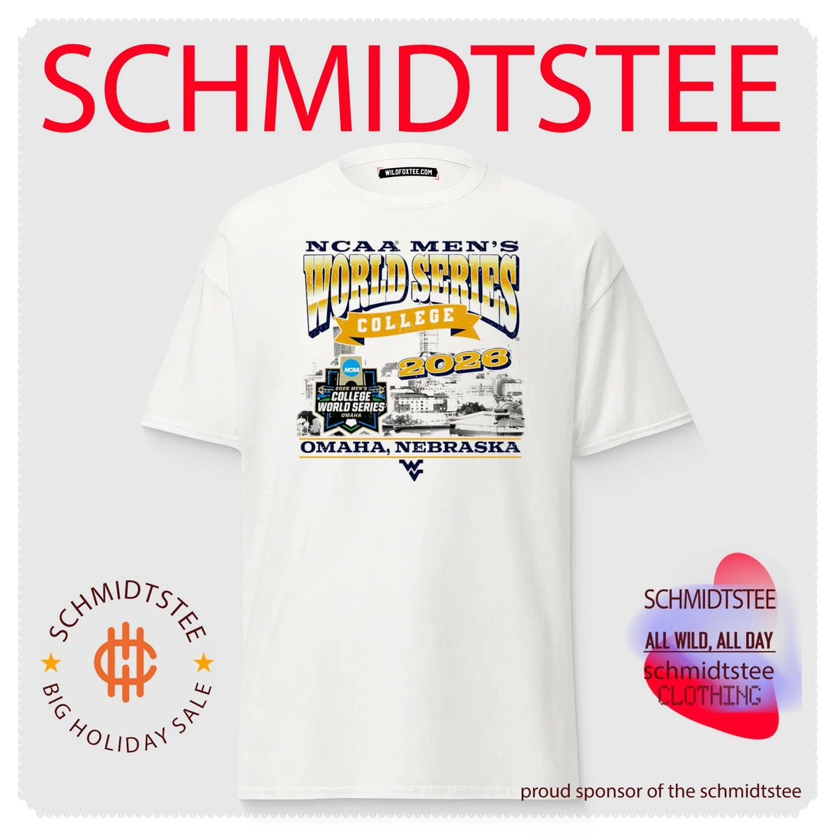 West Virginia Mountaineers Baseball Morgantown Regional 2026 skyline shirt