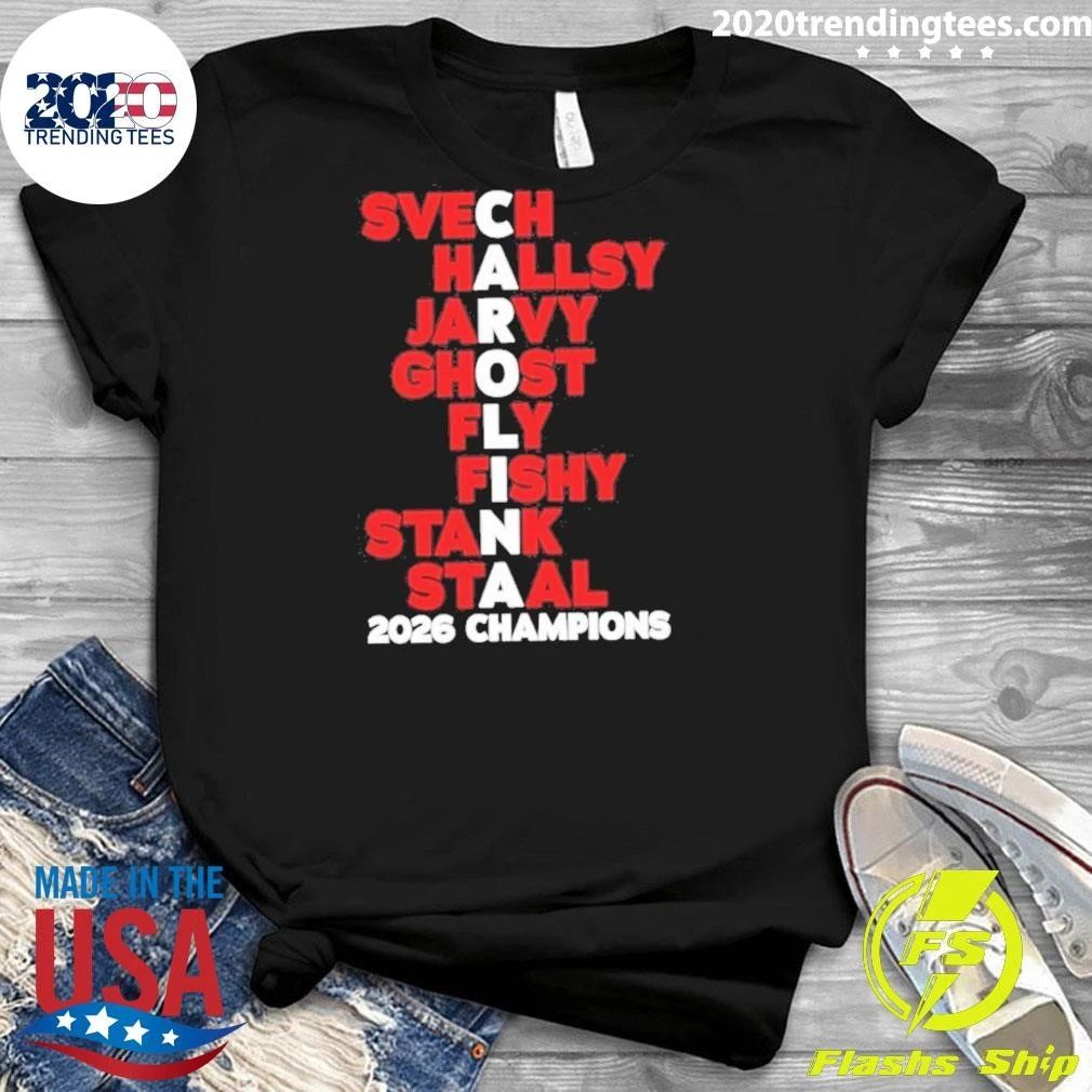 Carolina Hurricanes Players Names 2026 Stanley Cup Champions Shirt