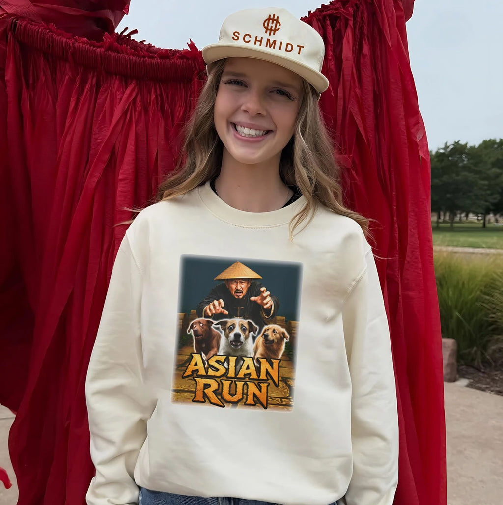 Asian run dogs graphic shirt