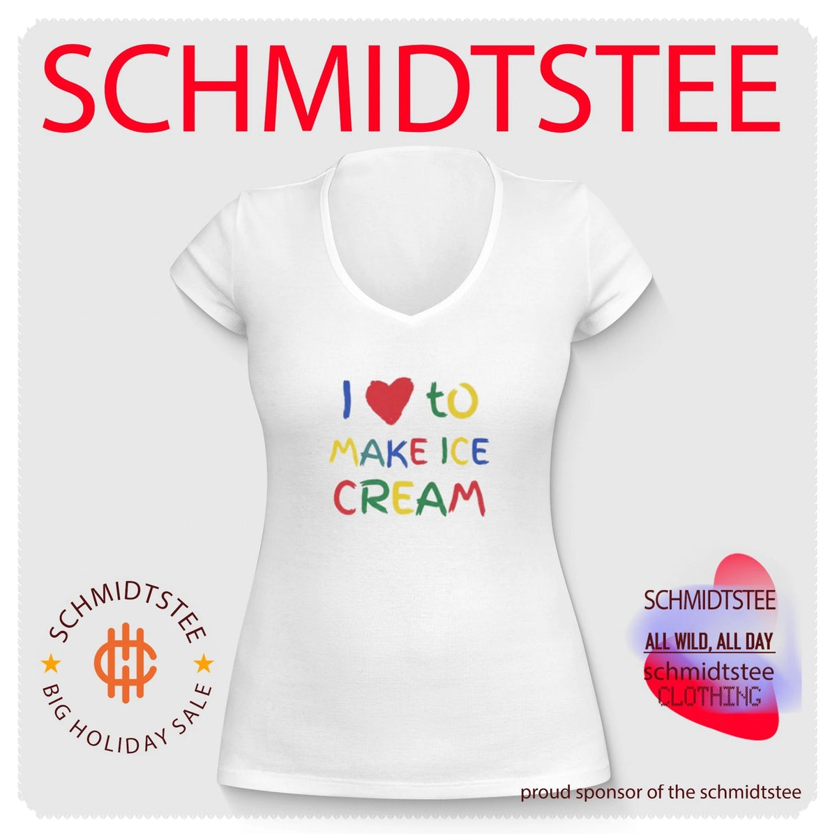 I Love to Make Ice Cream dessert baking shirt