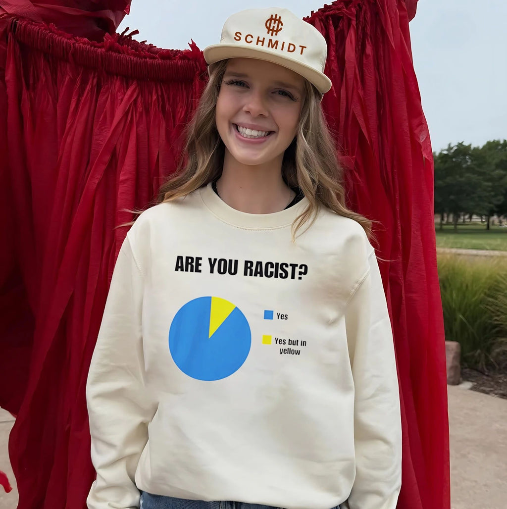 Are you racist yes and yeas but in yellow shirt