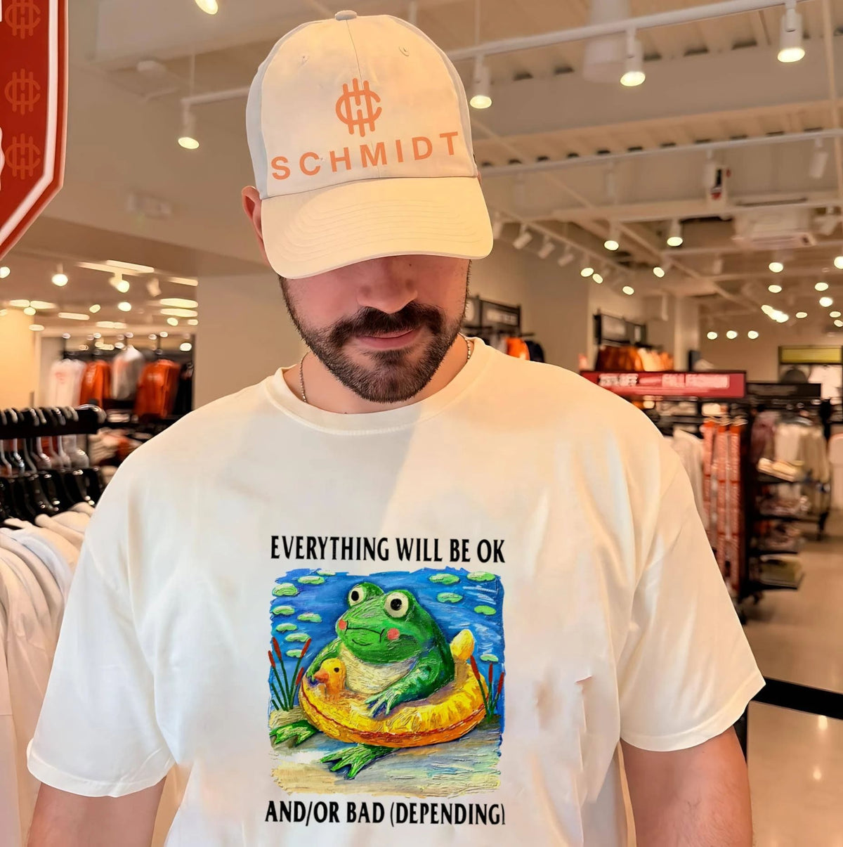 Everything Will Be Ok and or Bad Depending Frog shirt