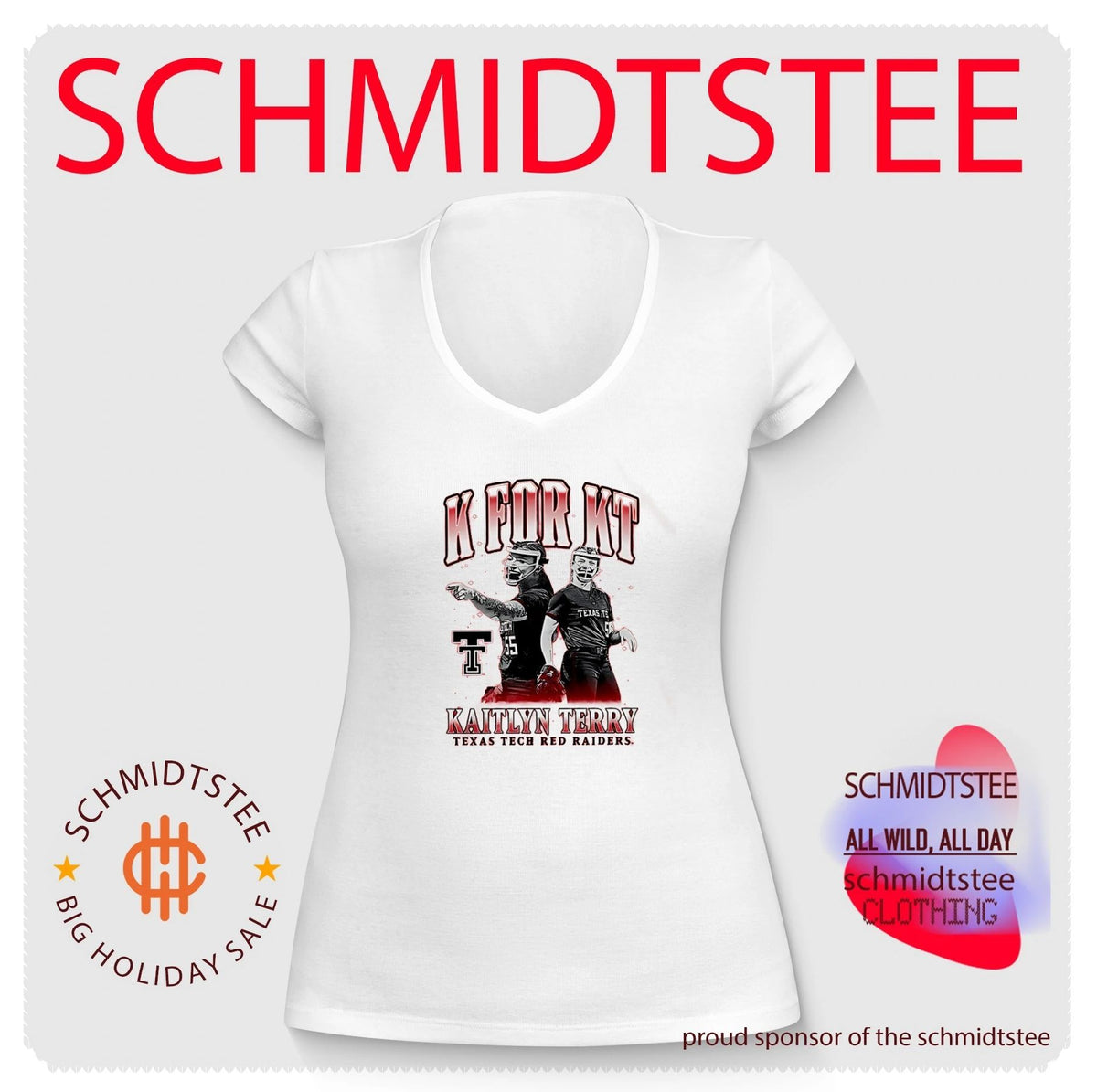 Texas Tech red raiders Kaitlyn Terry K for KT shirt