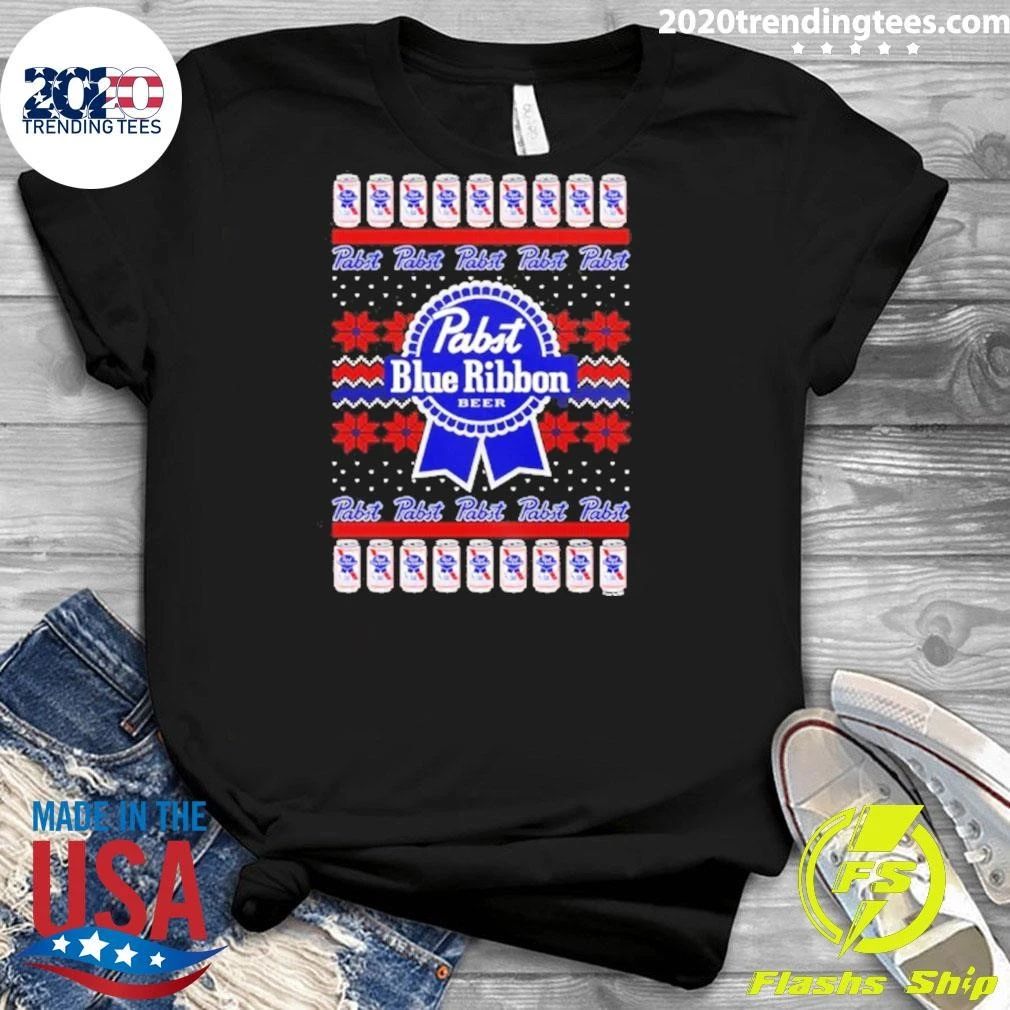 Reinbeer Pabst Blue Ribbon Christmas Shirt