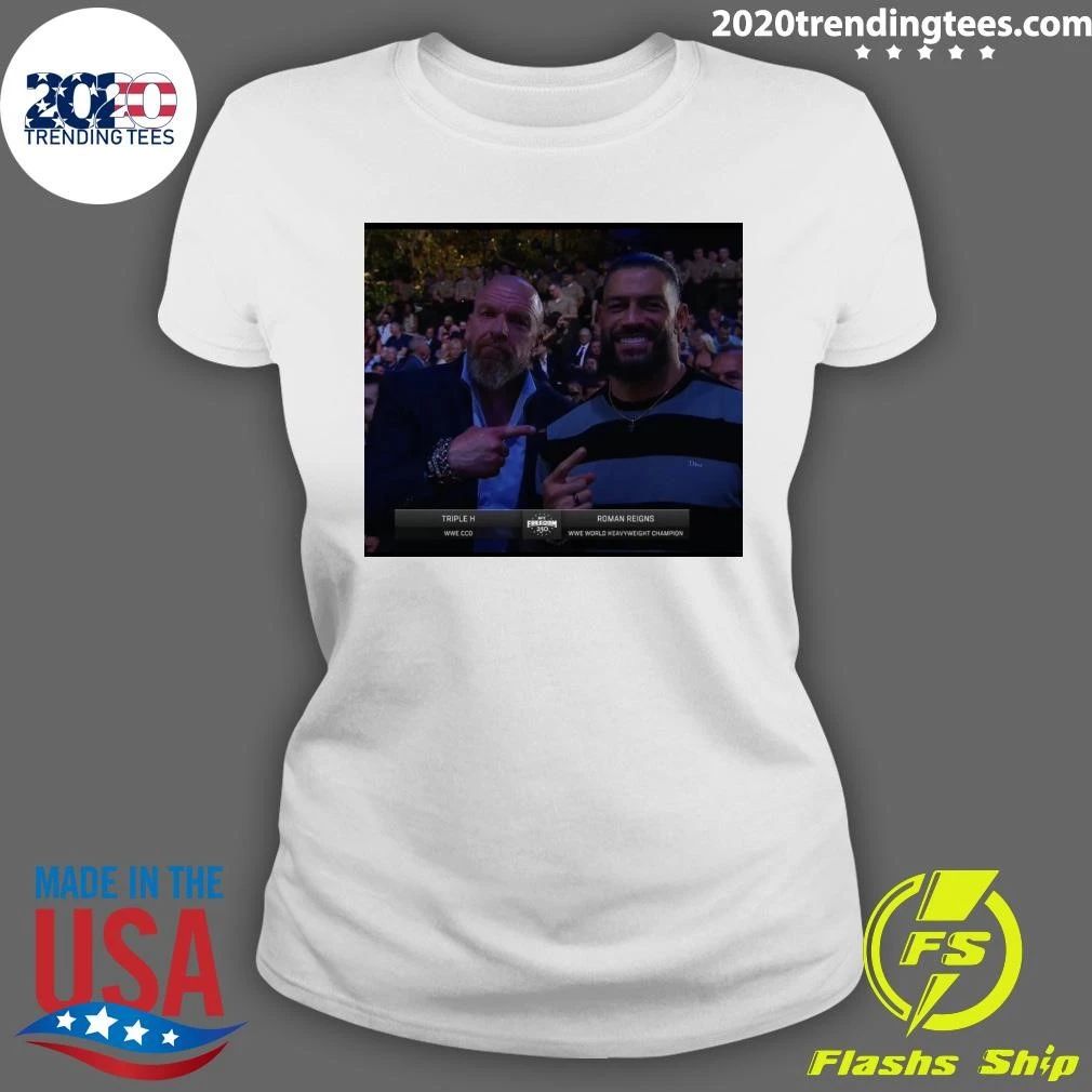 Triple H and Roman Reigns together at UFC Freedom 250 Shirt