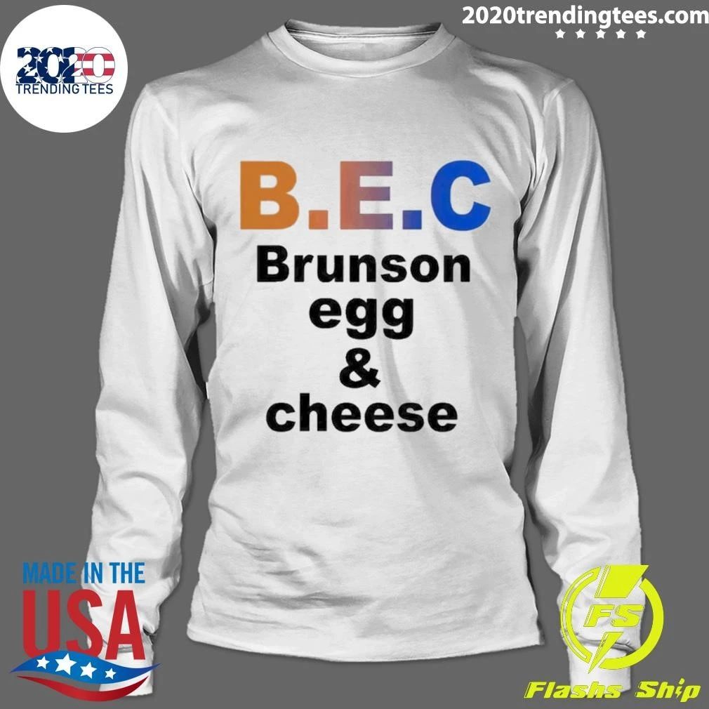 Jalen Brunson Apparel B.e.c Brunson Egg Cheese Shirt