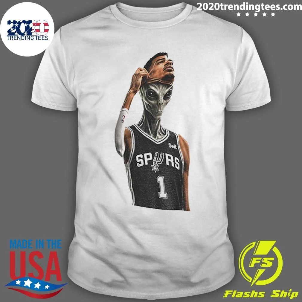 Alien Mask Victor Wembanyama San Antonio Spurs Basketball Nba 2026 Shirt