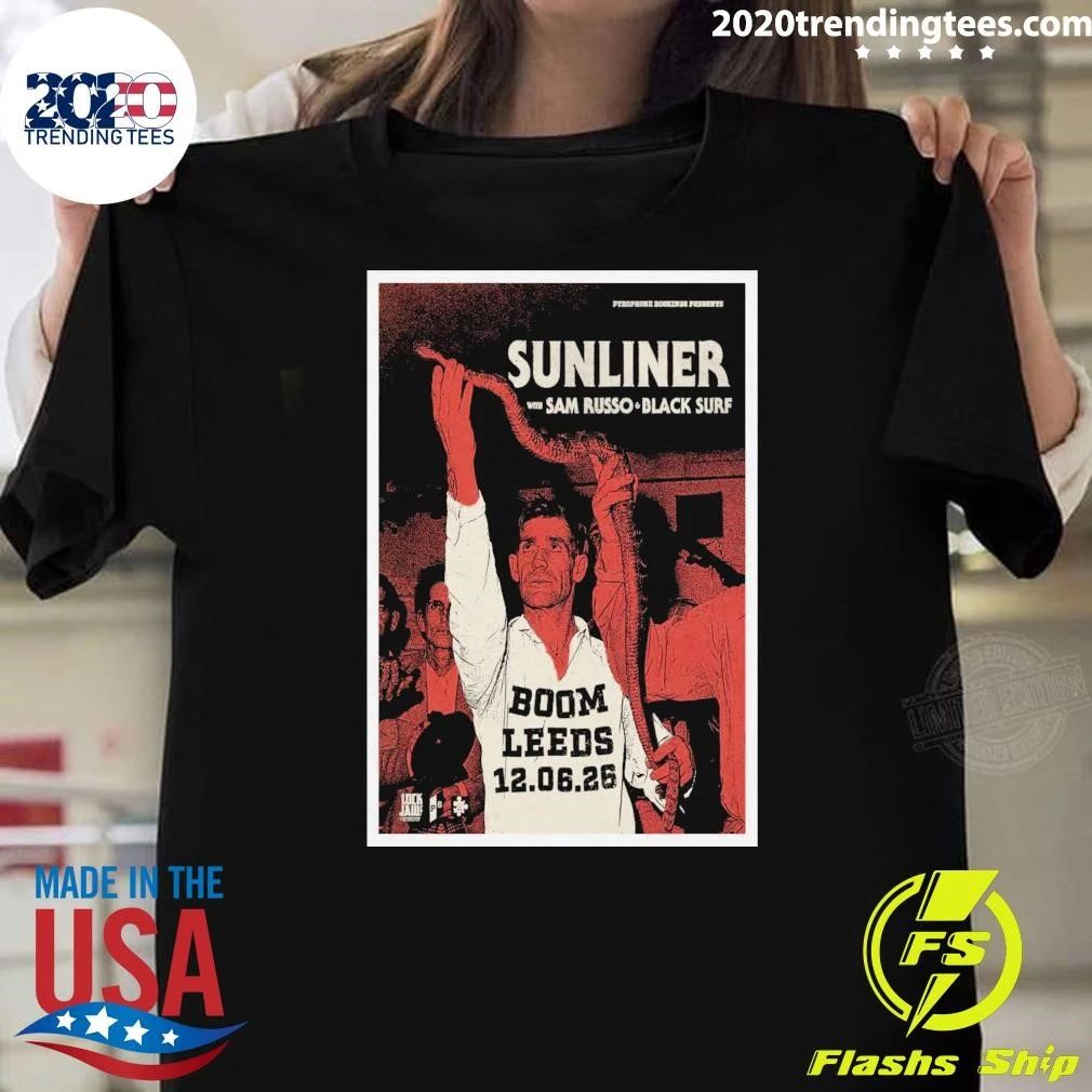 Sunliner Boom Leeds June 12 2026 Poster Shirt