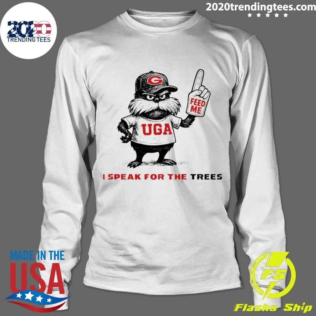 Feed The Trees Georgia Bulldogs Baseball I Speak For The Trees Shirt