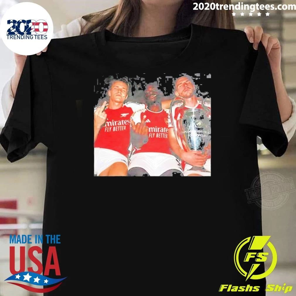 Arsenal Soccer The Middle Finger Gesture 3 Shirt