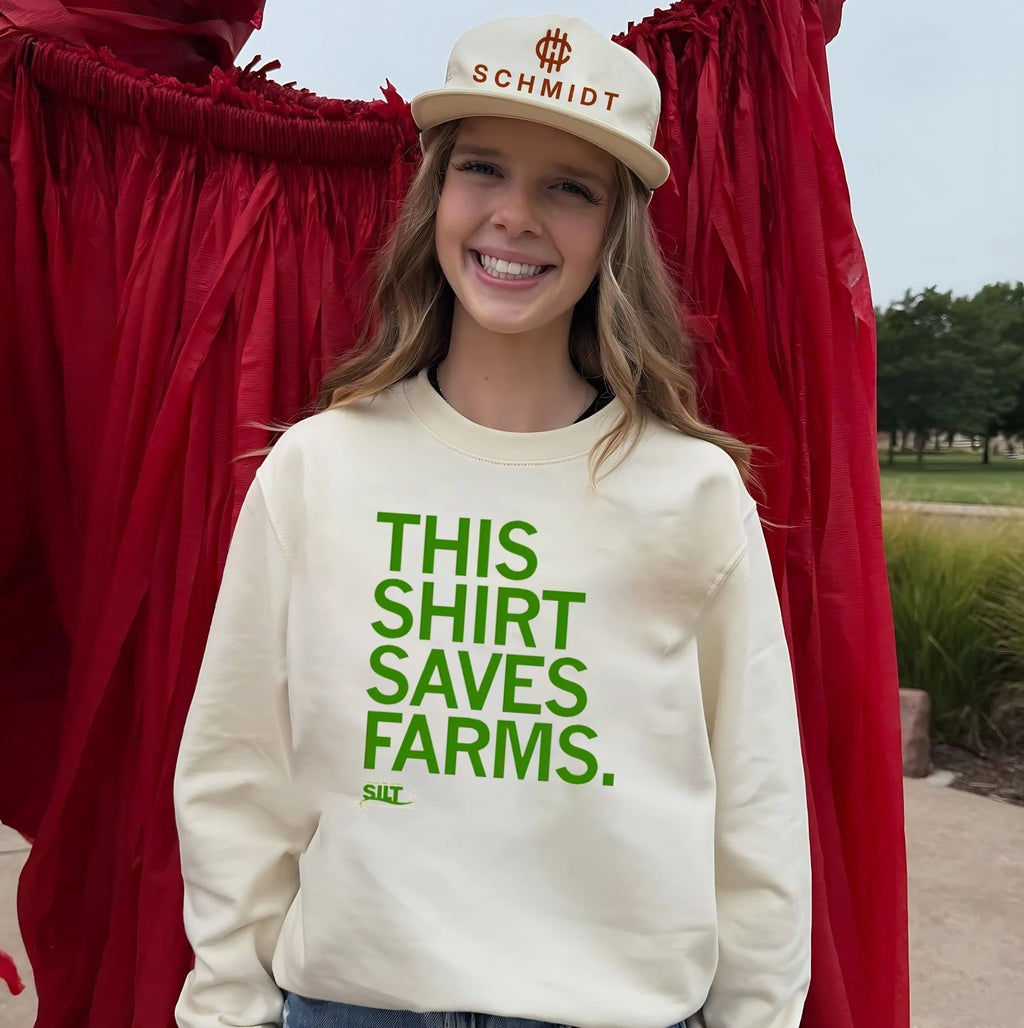 This shirt saves farms silt sustainable iowa land trust shirt