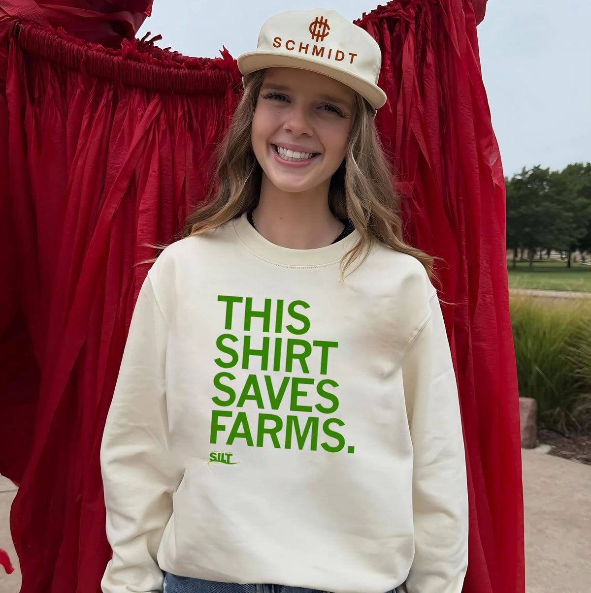 This shirt saves farms silt sustainable iowa land trust shirt