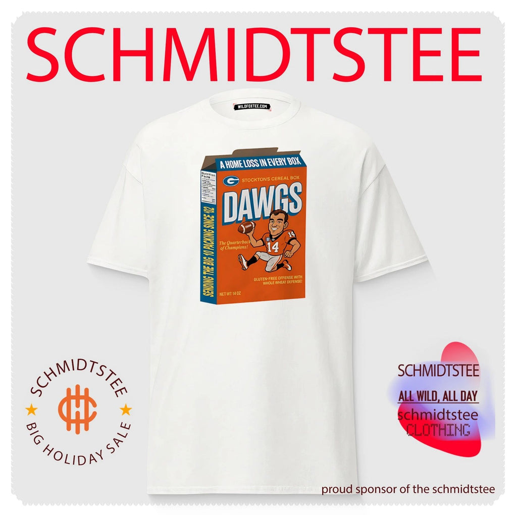 Georgia Bulldogs Stocktons Cereal Box Dawgs illustrated shirt