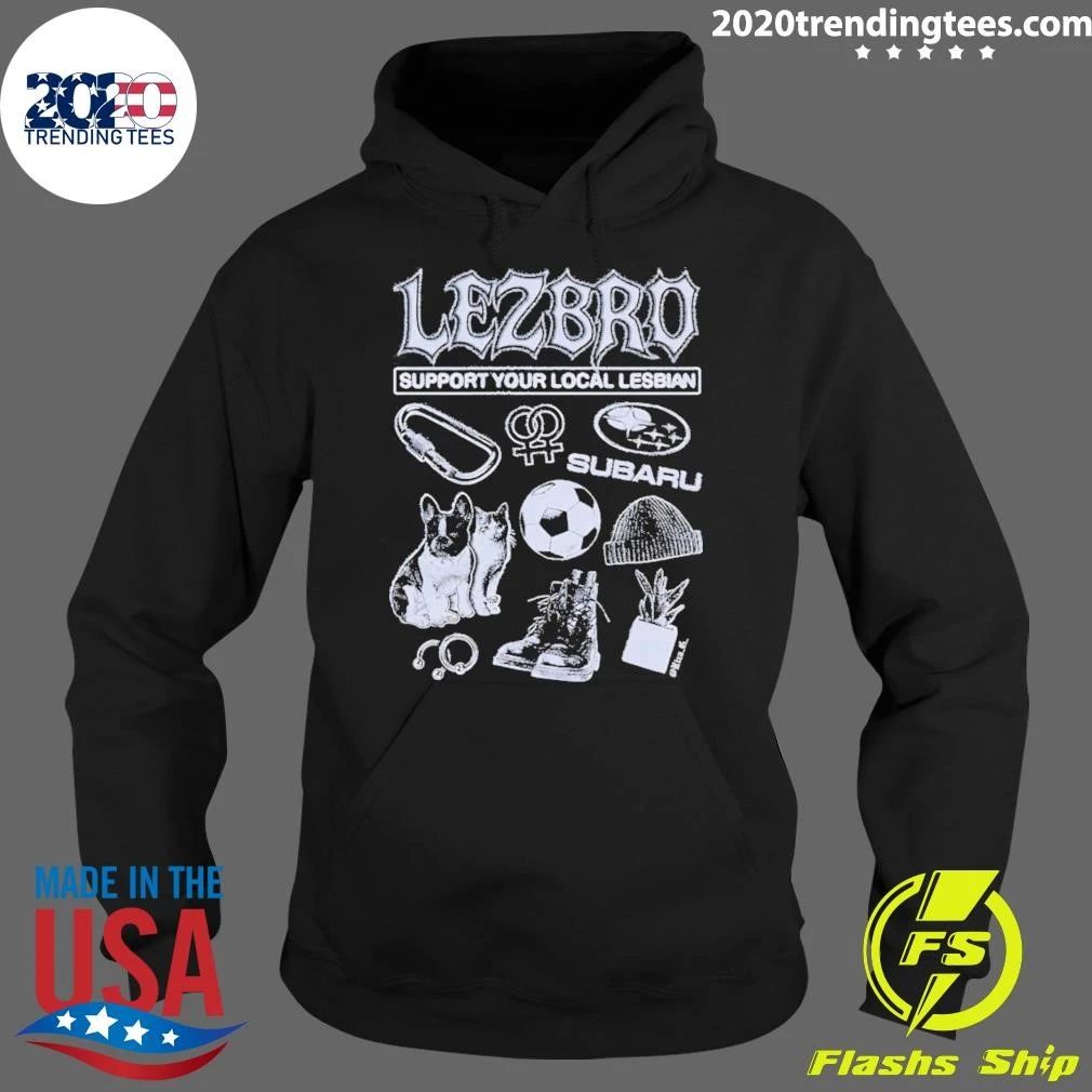 Lezbro Support Your Local Lesbian Carbiner Subaru Soccer Beanie Boots Shirt