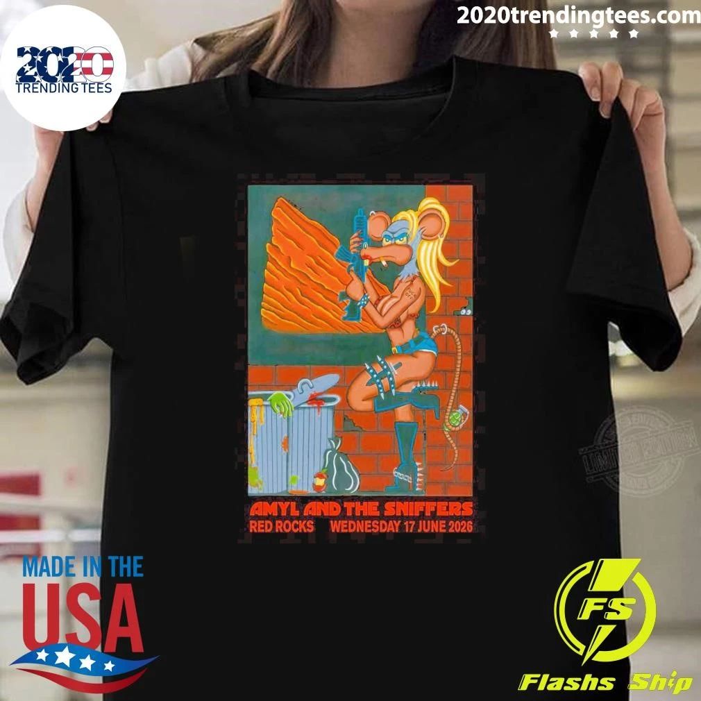 Amyl and The Sniffers & L7 Red Rocks Amphitheatre June 17, 2026 Morrison Shirt