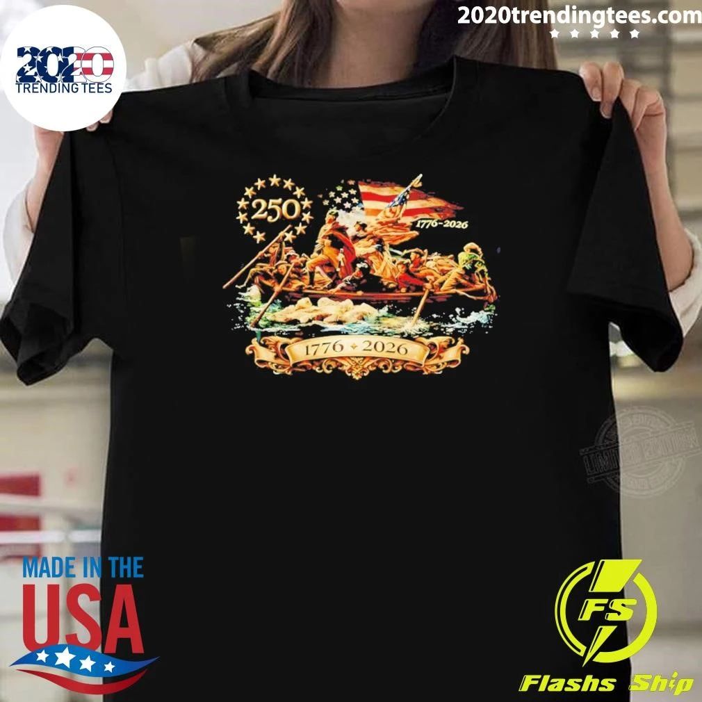 George Washington Crossing The Delaware 250th Independence Day 1776 2026 Shirt