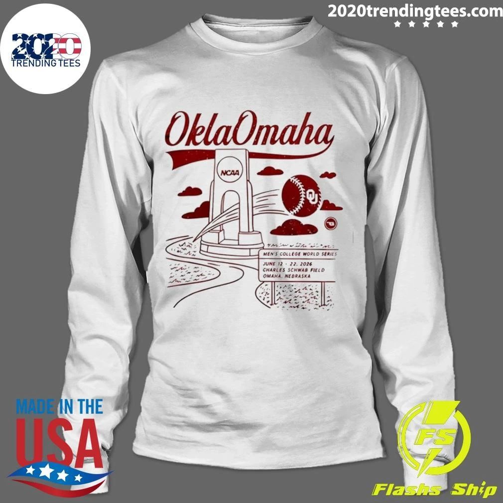 Oklahoma Sooners x College World Series Oklahoma 2026 Baseball Shirt