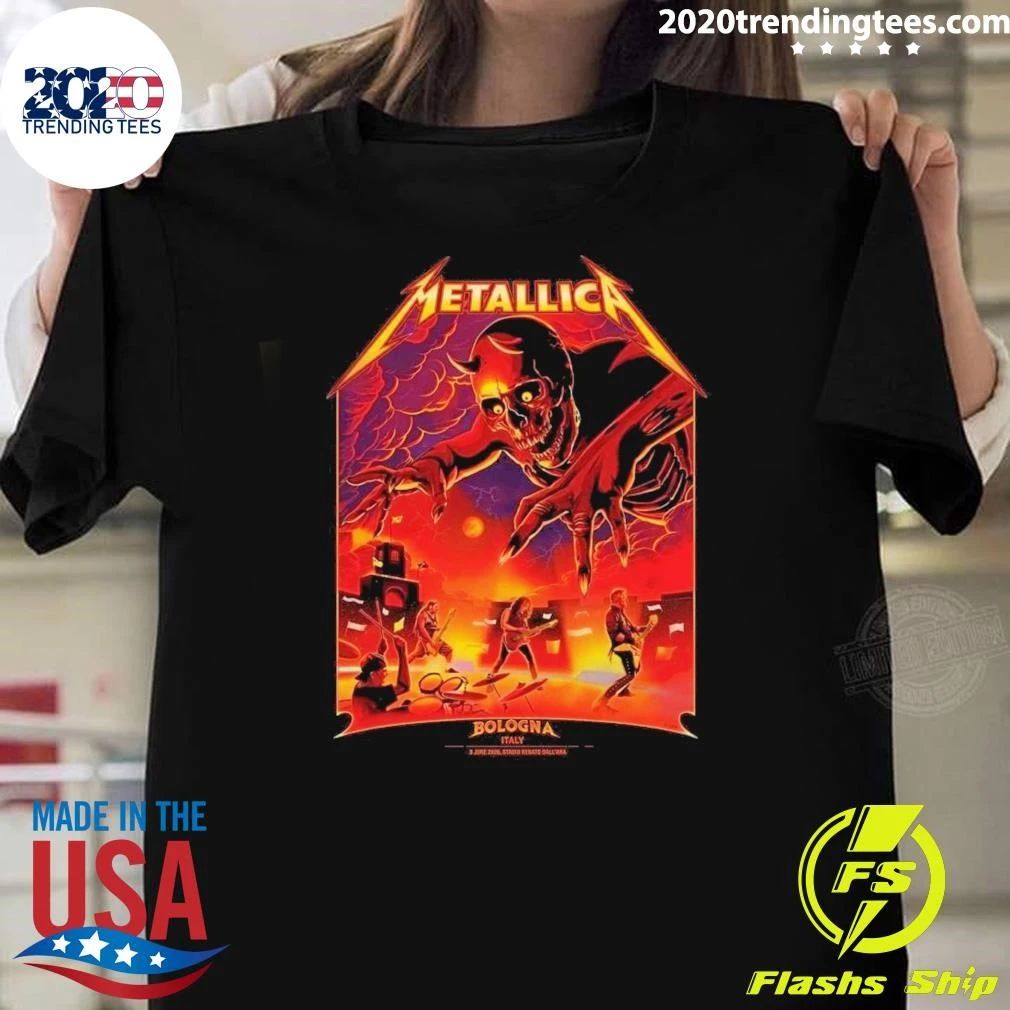 Metallica Bologna At Stadio Renato Dall’Ara June 2026 Shirt