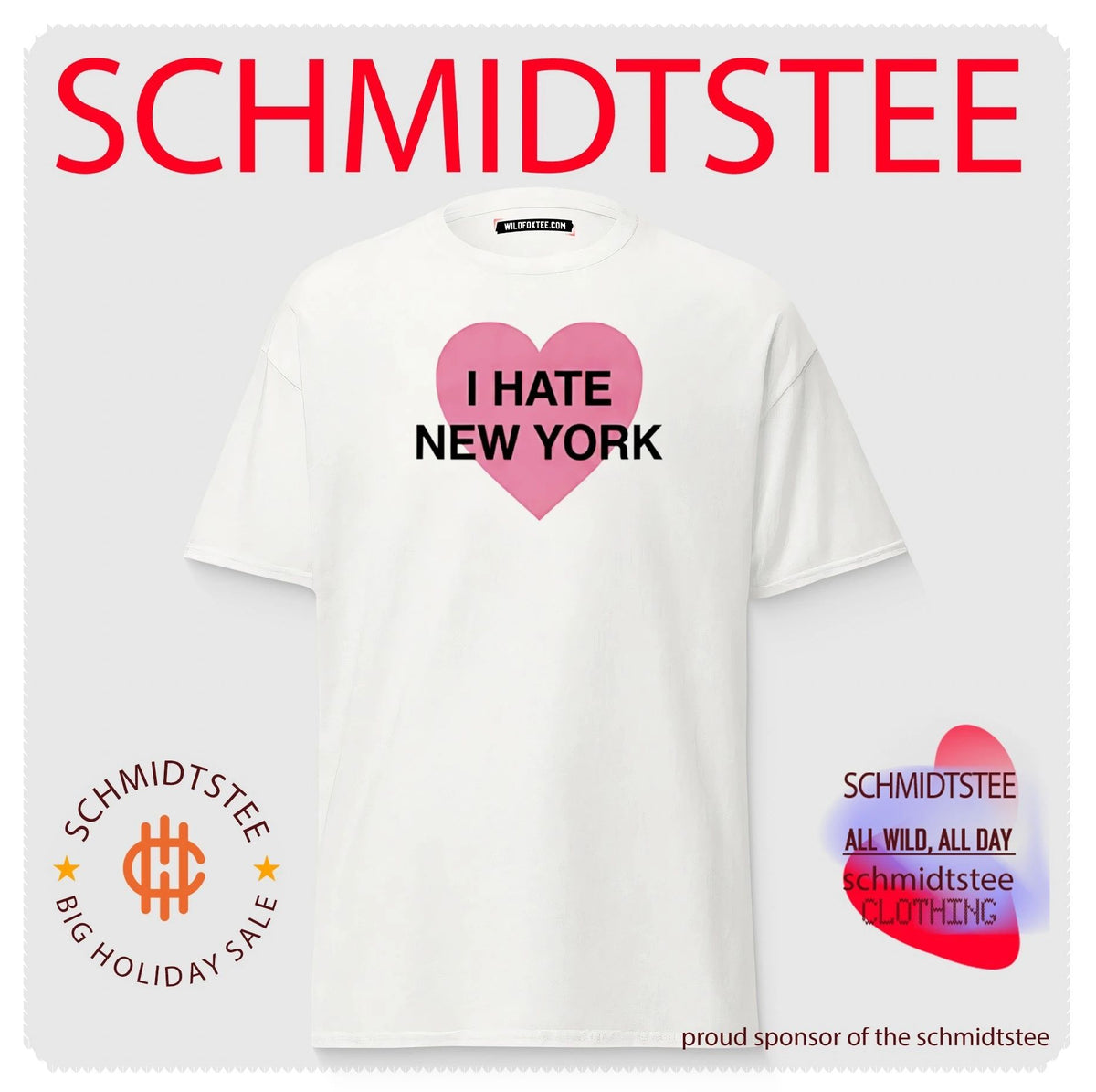 I Hate New York Funny Sarcastic Quote shirt