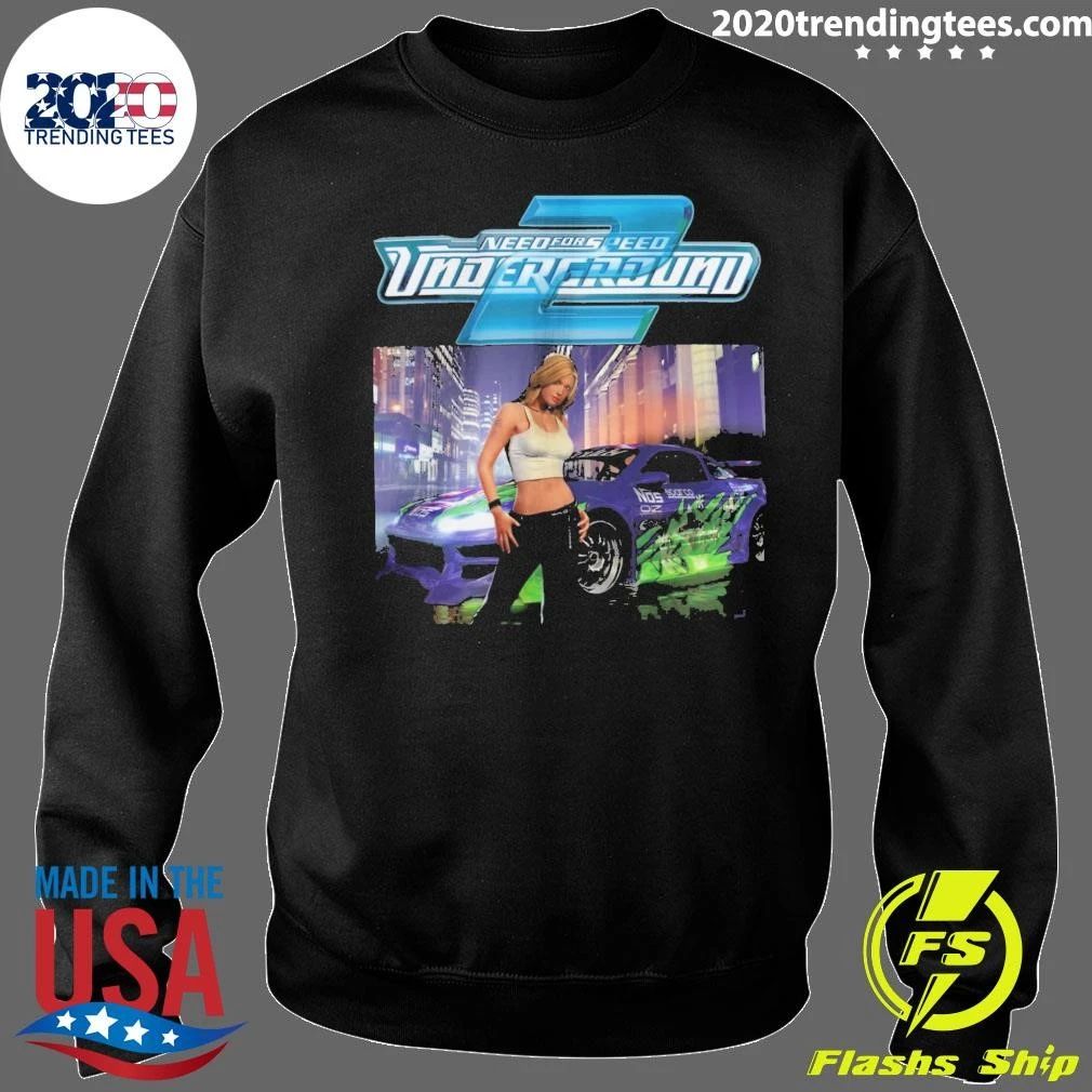 NFS U2 Need for Speed Underground 2 Retro Street Racing Game Shirt