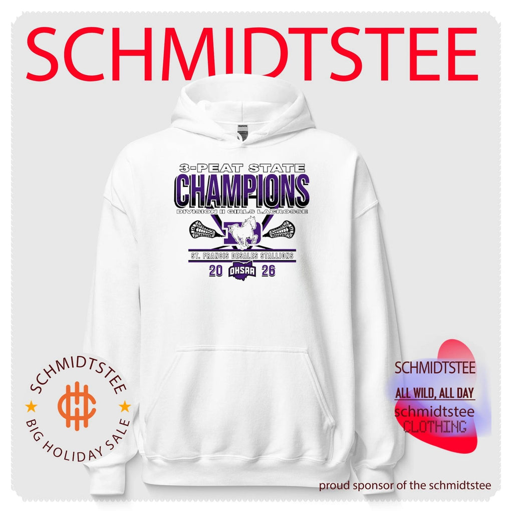 St. Francis DeSales Stallions 2026 OHSAA Girls Lacrosse D2 3-Peat State Champions shirt