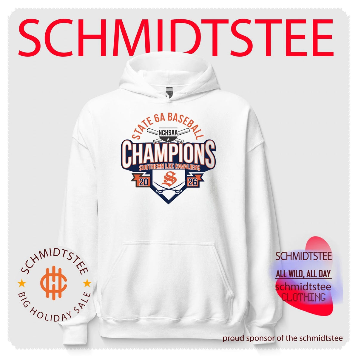 Southern Lee Cavaliers 2026NCHSAA State 6A Baseball Champions shirt