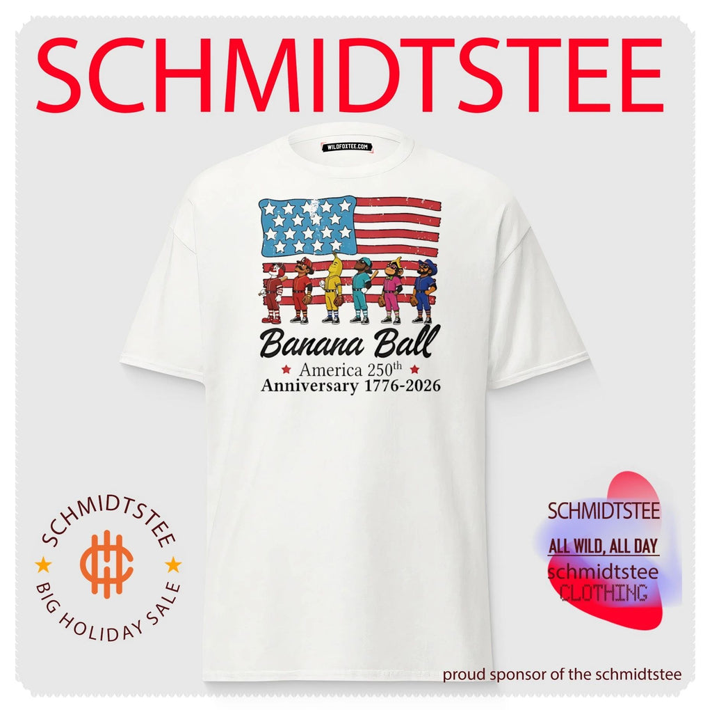 Banana Ball America 250th Anniversary 1776-2026 America flag shirt