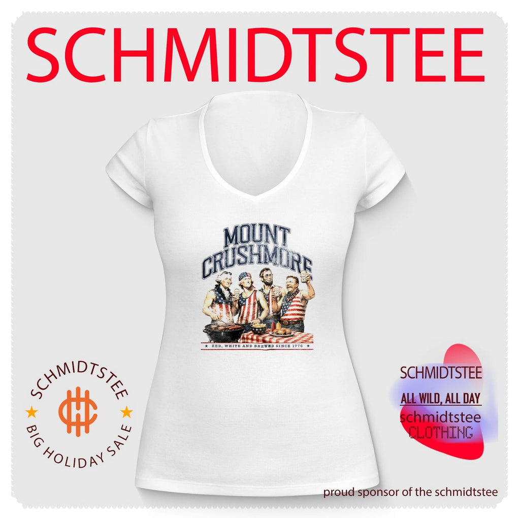 Mount Crushmore Washington’s on the grill red white and brewed since 1776 shirt