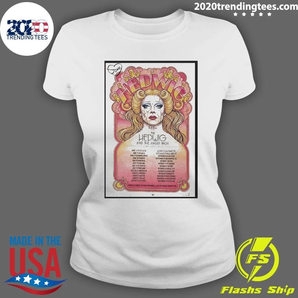 Hedwig And The Angry Inch Opening Tour 2026 Signed Poster Shirt
