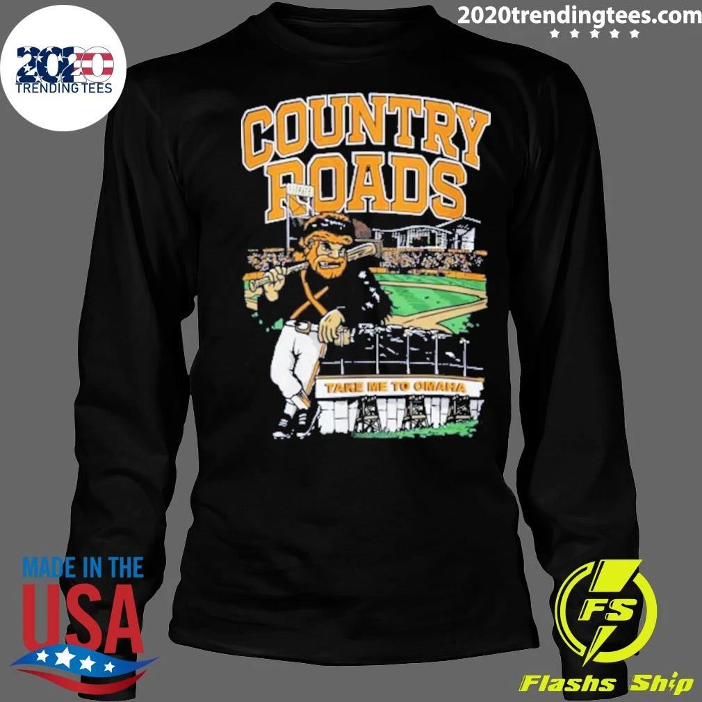 Country Roads Take Me To Omaha Tee Shirt