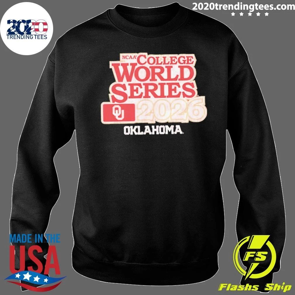 Oklahoma Baseball 2026 Ncaa College World Series Shirt