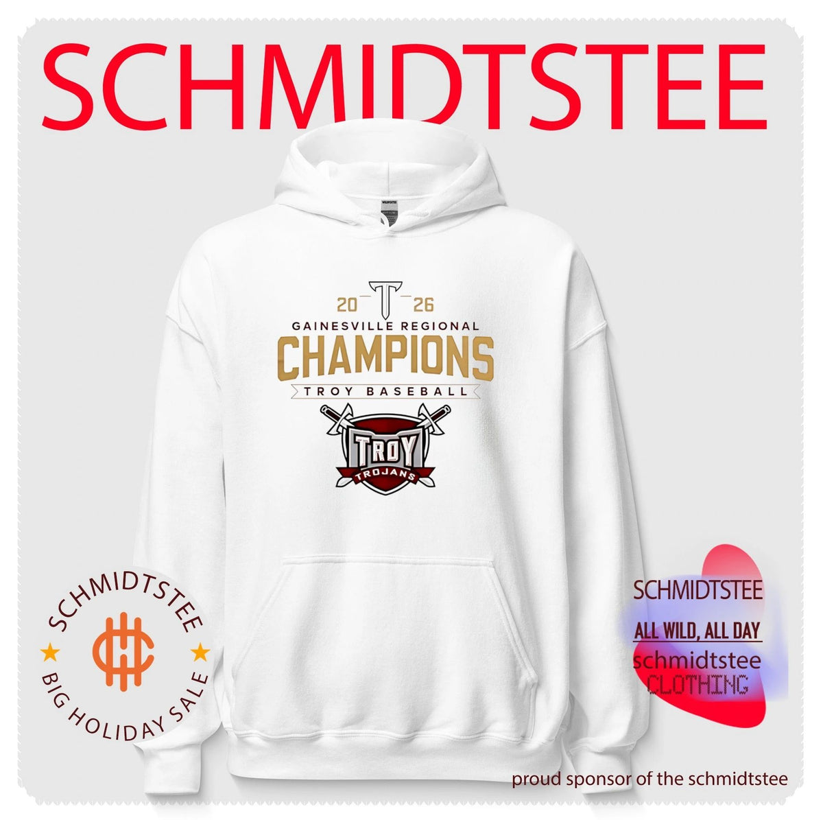 Troy Trojans 2026 Gainesville Regional Champion shirt