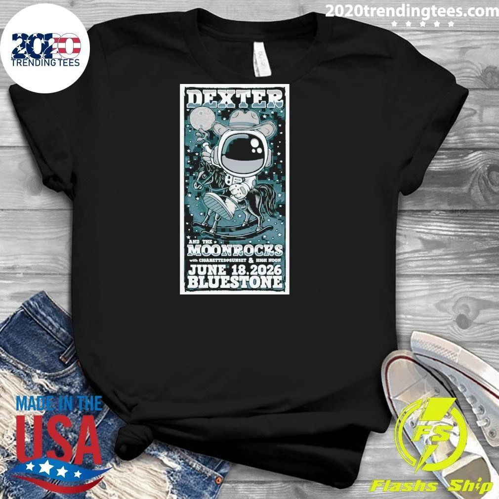 Dexter and The Moonrocks With Cigarettes Sunset & High Noon June 18.2026 Bluestone Shirt