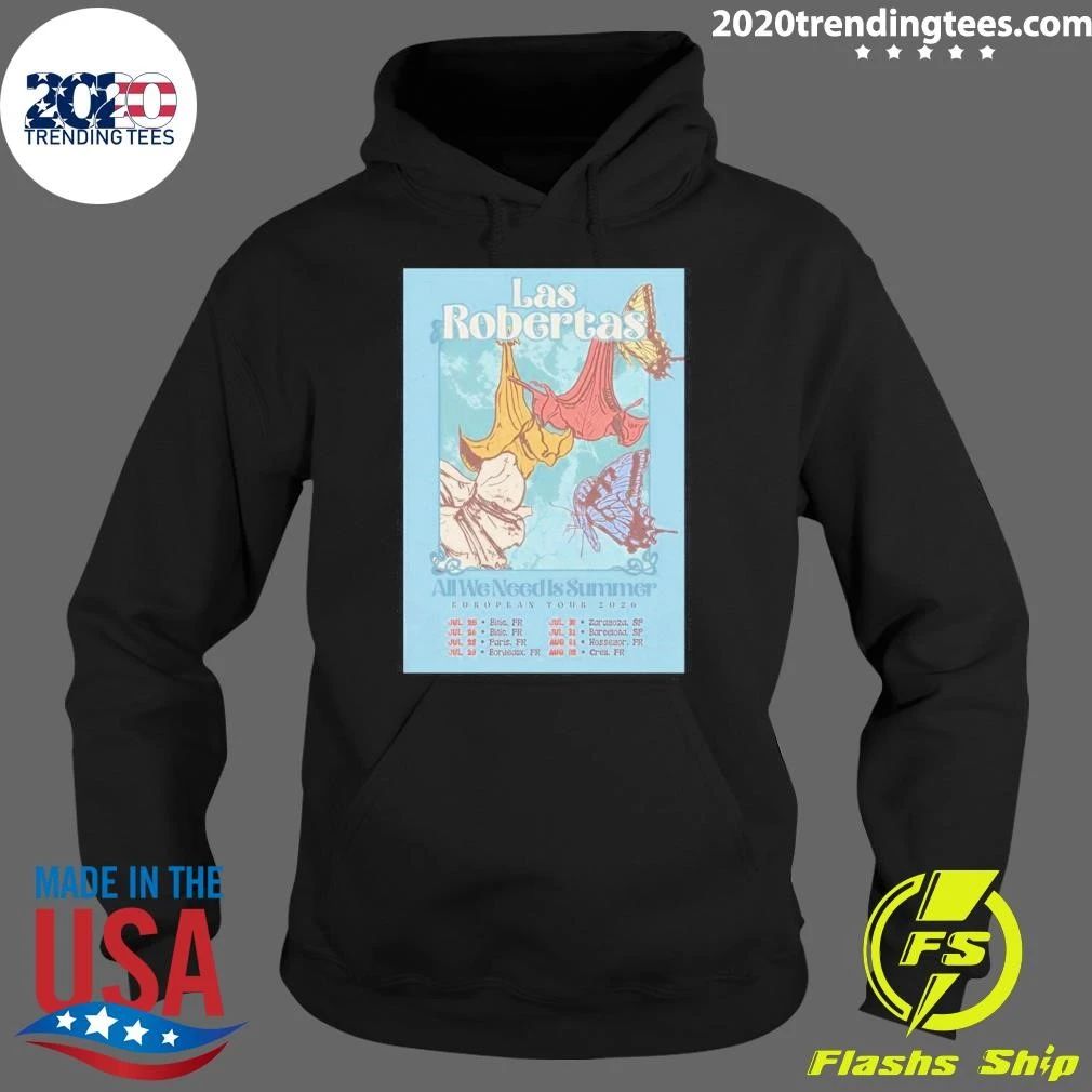 Las Robertas All We Need Summer European Tour 2026 Shirt