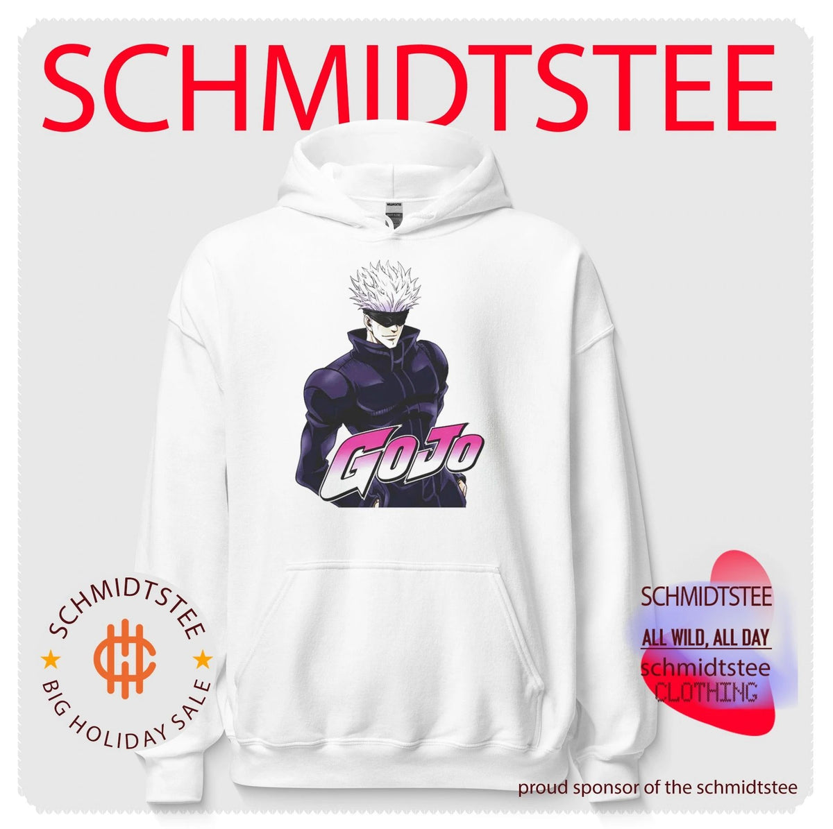 Satoru Gojo GO JOJO Anime Style Jujutsu Kaisen shirt