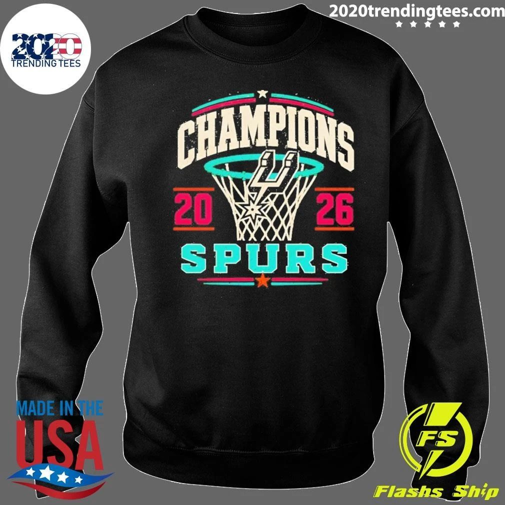San Antonio Spurs Retro Sports Champions Nba 2026 Shirt