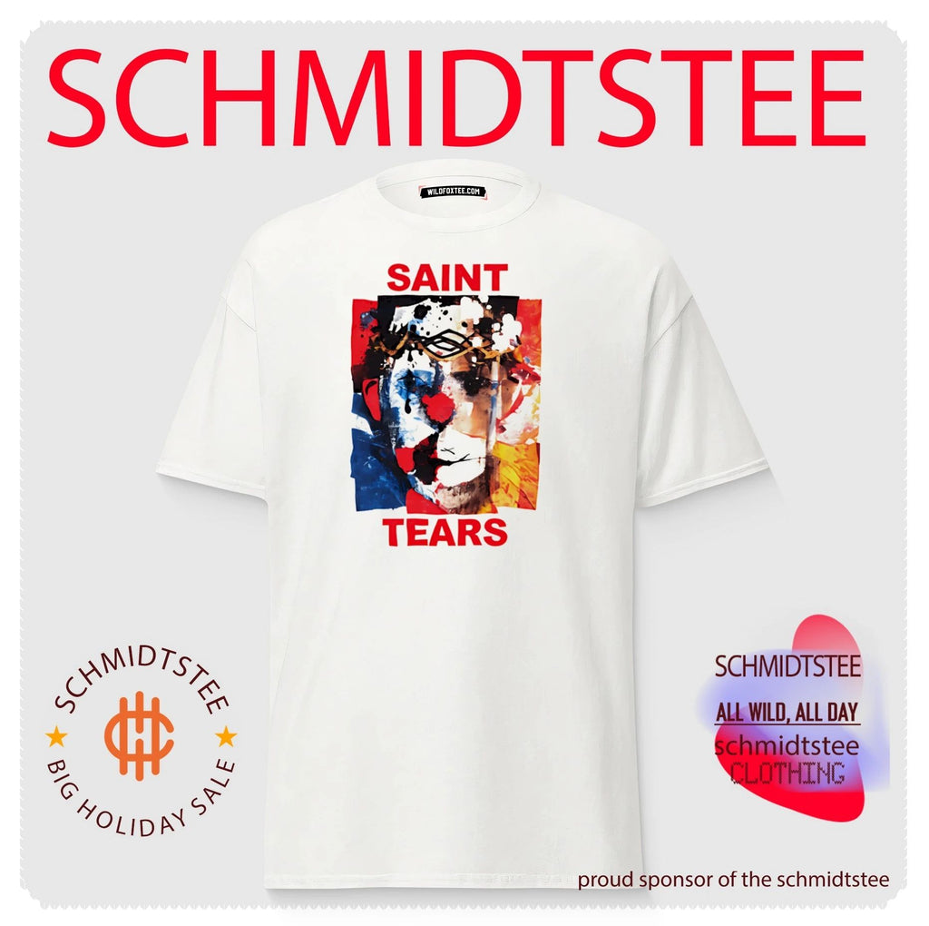 Saint tears abstract art clown portrait shirt