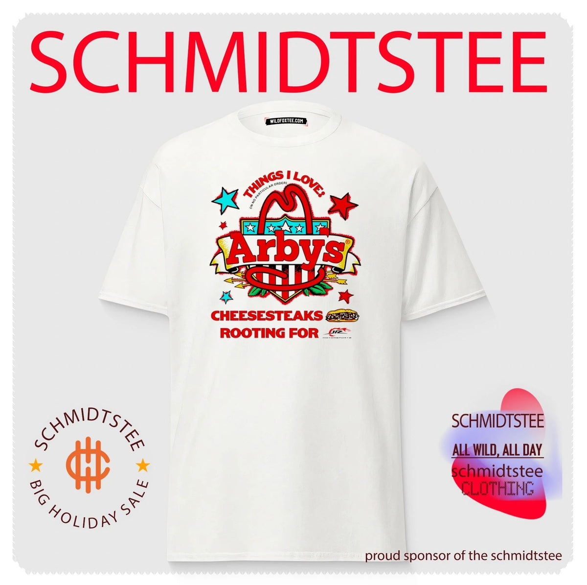 Sammy Smith arby’s things I love cheesesteaks rooting for jr motorsports shirt