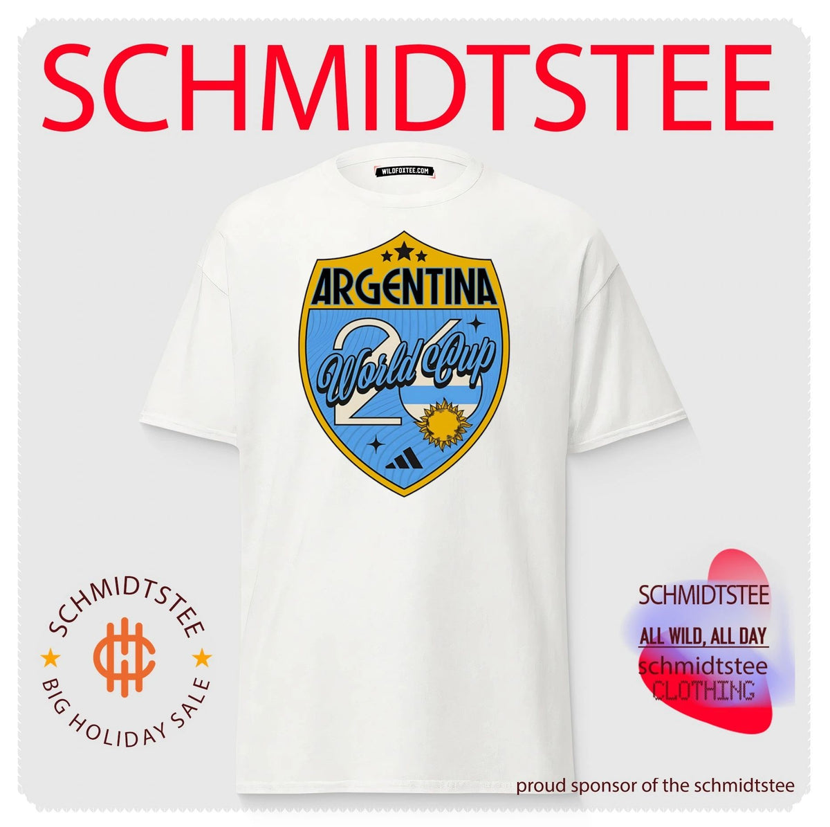 Argentina World Cup 26 Soccer Shield Football shirt