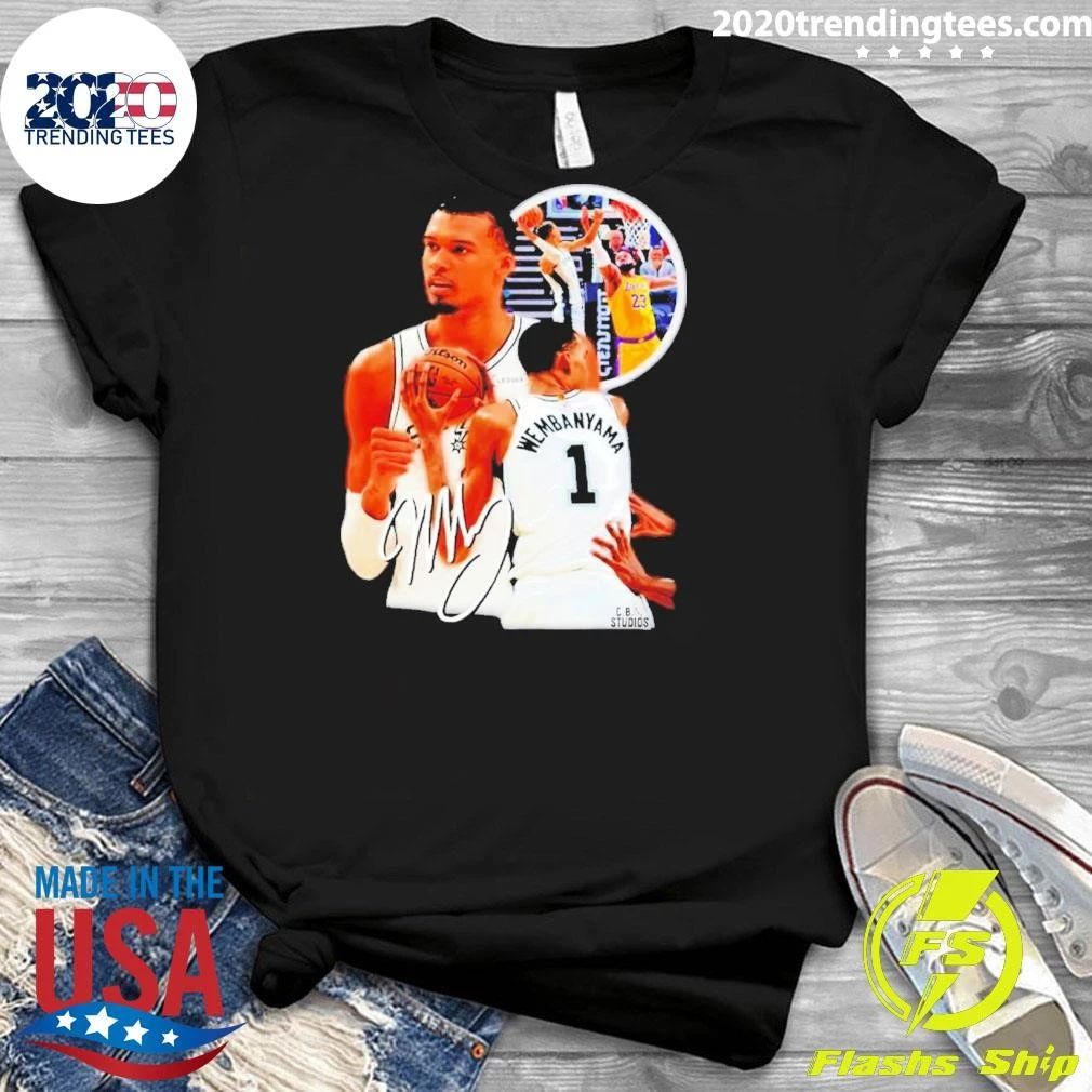 NBA Finals 2026 San Antonio Spurs Victor Wembanyama Signature Bootleg Retro Shirt