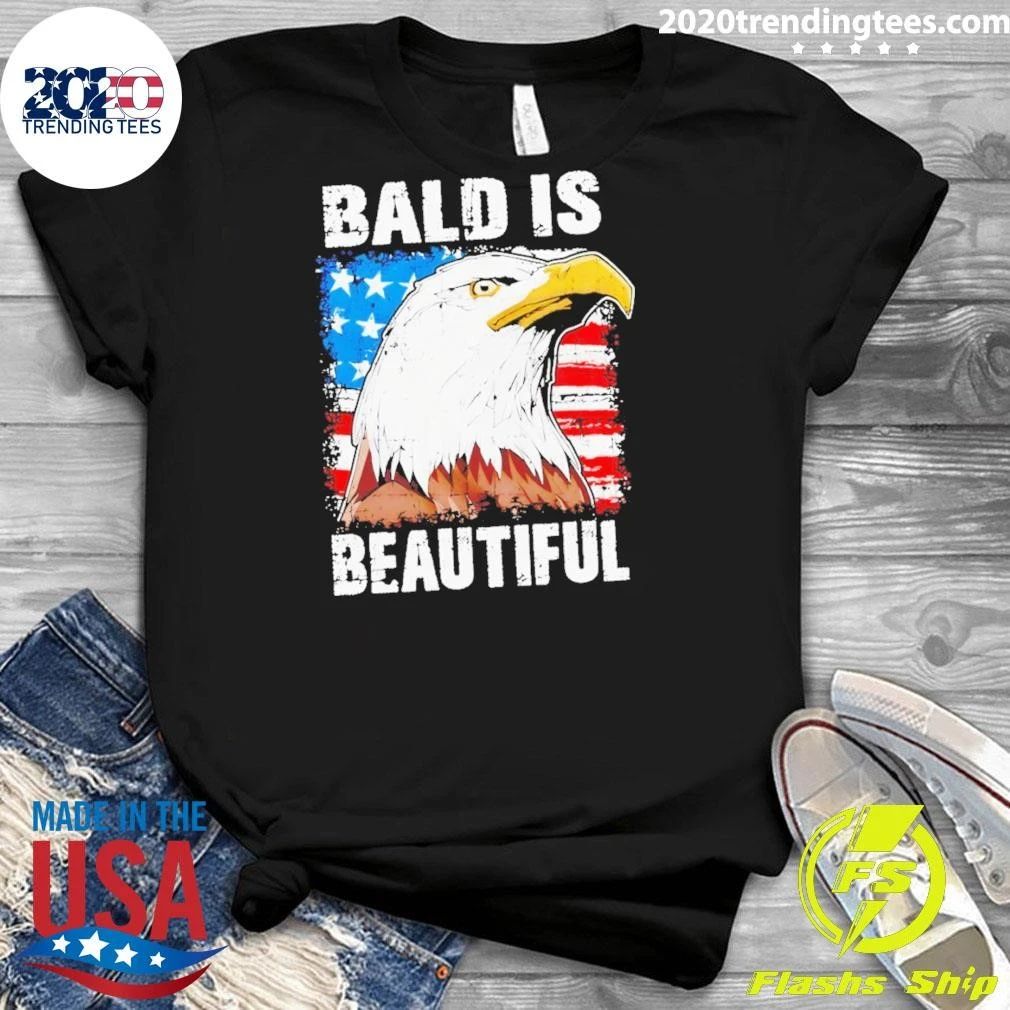 Eagle Beautiful 4th Of July Patriotic Usa American Flag Shirt