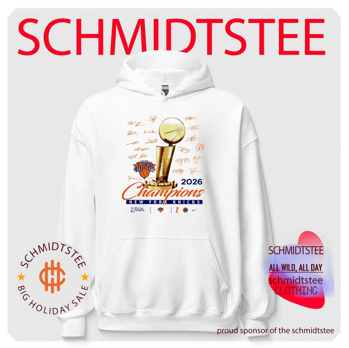 NY Knicks 2026 NBA Champions Celebration signature shirt