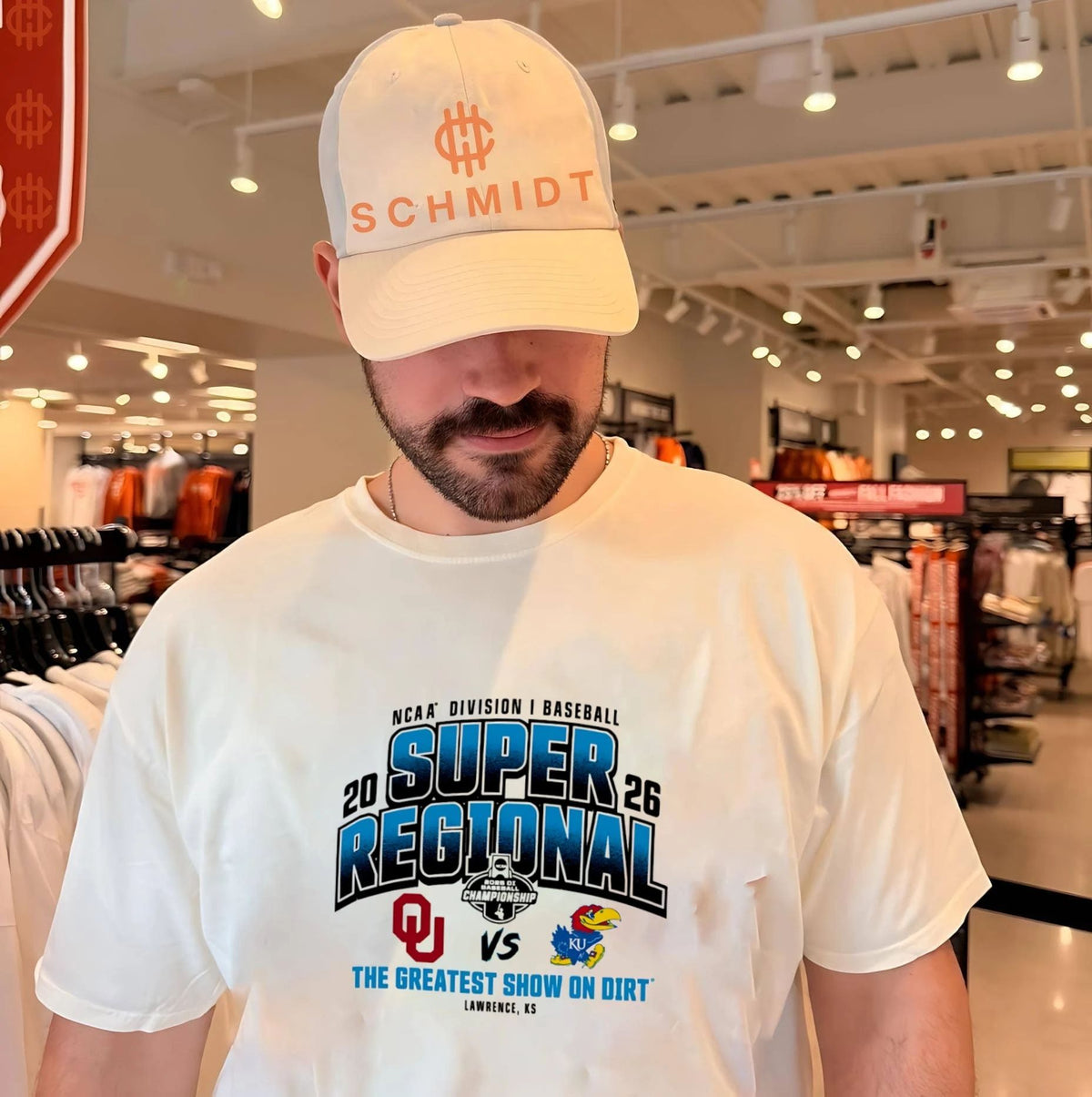 Oklahoma Sooners vs. Kansas Jayhawks 2026 NCAA Baseball Super Regional The Greatest Show on Dirt shirt