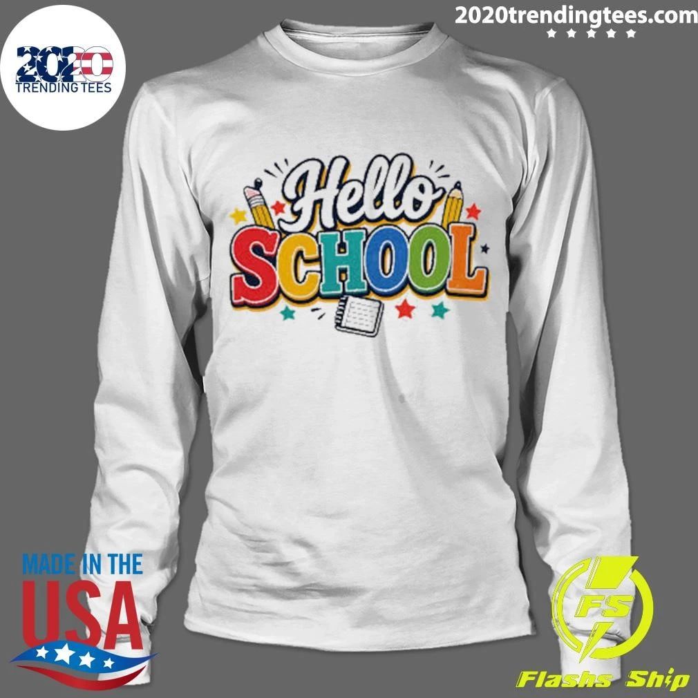 Hello School Colorful Shirt