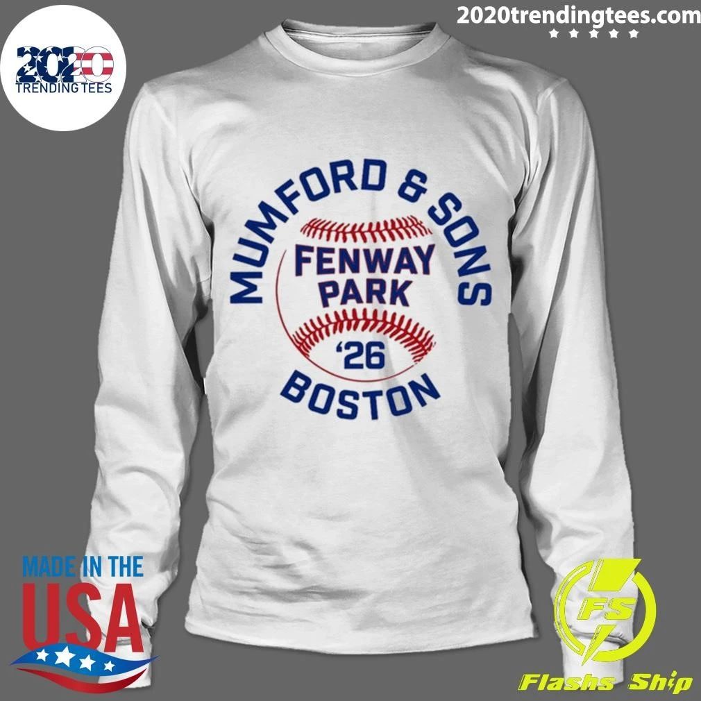 Mumford & Sons June 22 2026 Fenway Park Boston, MA Tee Shirt
