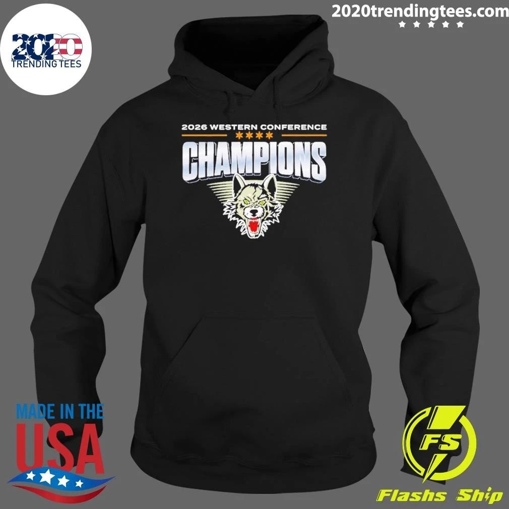 Wolves Hockey 2026 Western Conference Champions Wolf Shirt