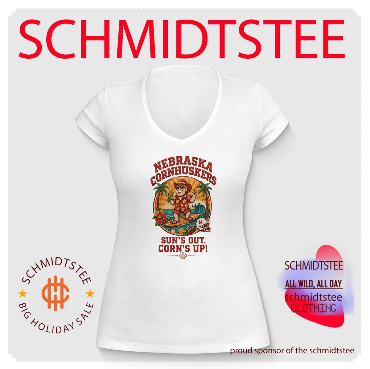 Nebraska Cornhuskers Sun’s out corn’s up shirt